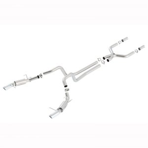 Ford Mustang Performance Exhaust - Dual Rear Exit - Ford Racing - Cat-Back, Stainless Steel, 3 in., Incl. X-Pipe/Connecting Pipes/Dual Mufflers/Dual 4.5 in. Polished Tips/Clamps - `11-`14 Ford Mustang Performance Exhaust - Dual Rear Exit - Ford Racing - Cat-Back, Stainless Steel, 3 in., Incl. X-Pipe/Connecting Pipes/Dual Mufflers/Dual 4.5 in. Polished Tips/Clamps - `11-`14
